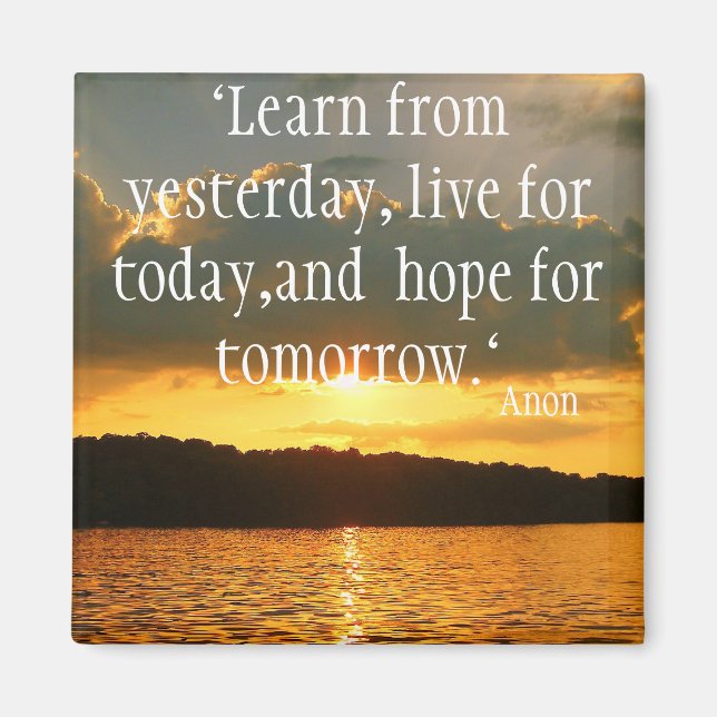 Aimant Vivez votre vie (Devant)