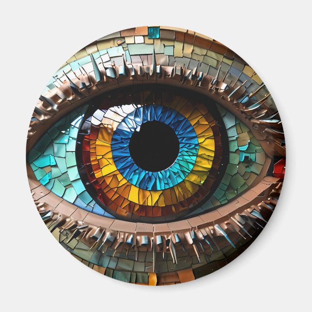 Aimant Vivid Oeil tendu mosaïque (Devant)