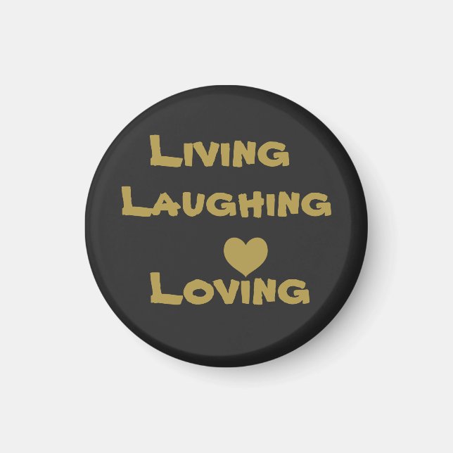 Aimant Vivre, rire, aimer (Devant)
