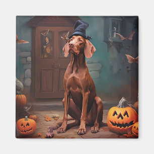 Aimant Vizsla Citrouille Halloween effroi