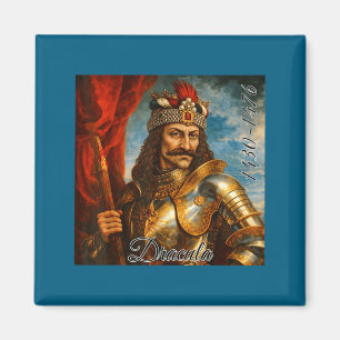 Aimant Vlad l'Empaleur Médiéval Rtrait Art Dracula
