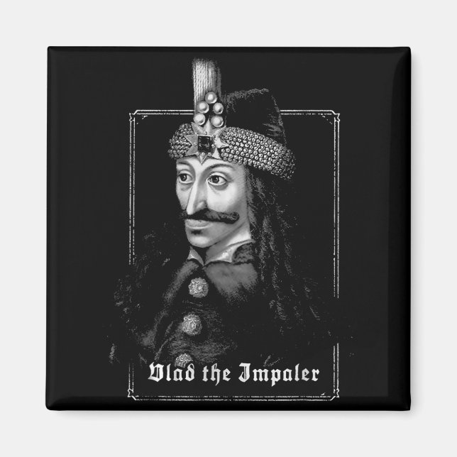Aimant Vlad The Impaler Vintage Gothic Medieval Art  (Devant)