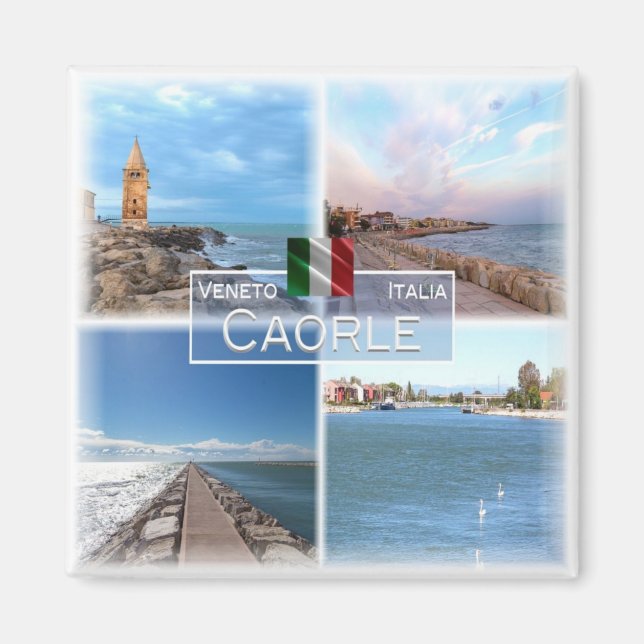 Aimant VNT014 CAORLE, Mosaic, Veneto, Italy, Fridge (Devant)