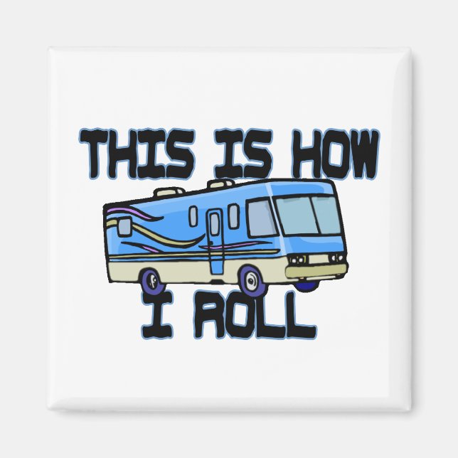 Aimant Voici comment je roule RV (Devant)