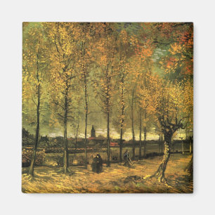 Aimant Voie avec peupliers par Vincent van Gogh