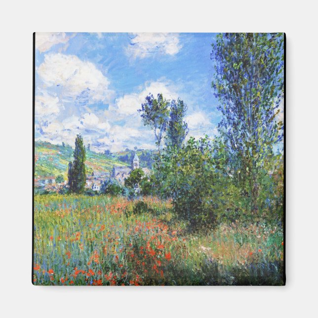 Aimant Voie dans les champs de pavot Saint-Martin Claude  (Devant)