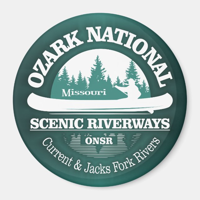 Aimant Voies navigables Pittoresques nationales d'Ozark (Devant)