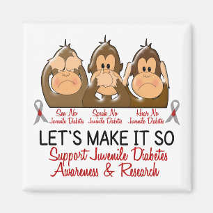 Aimant Voir Parler Entendre Pas De Diabète Juvénile 2