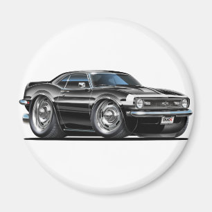 Aimant Voiture 1968 Noir-Blanche de Camaro