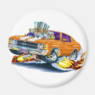 Aimant Voiture 1971-72 Orange-Blanche de Chevelle