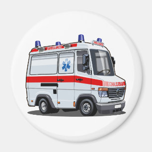 Aimant Voiture Ambulance Carton