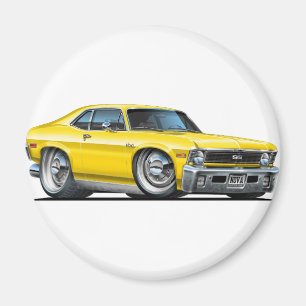 Aimant Voiture Chevy Nova Yellow