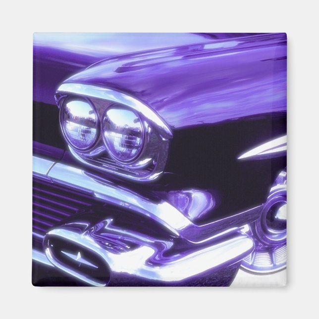 Aimant Voiture classique : 1958 Chevrolet (Devant)