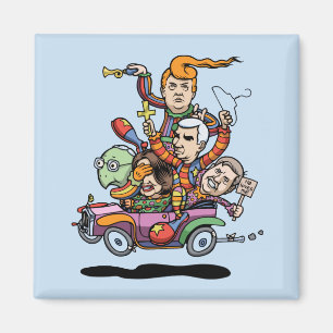 Aimant Voiture Clown 5-19