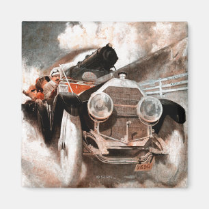 Aimant Voiture contre train par William Harnden Foster