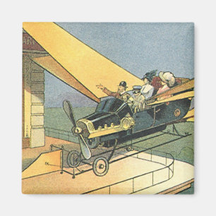 Aimant Voiture convertible Steampunk de science-fiction v