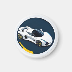 Aimant Voiture de course au design dynamique