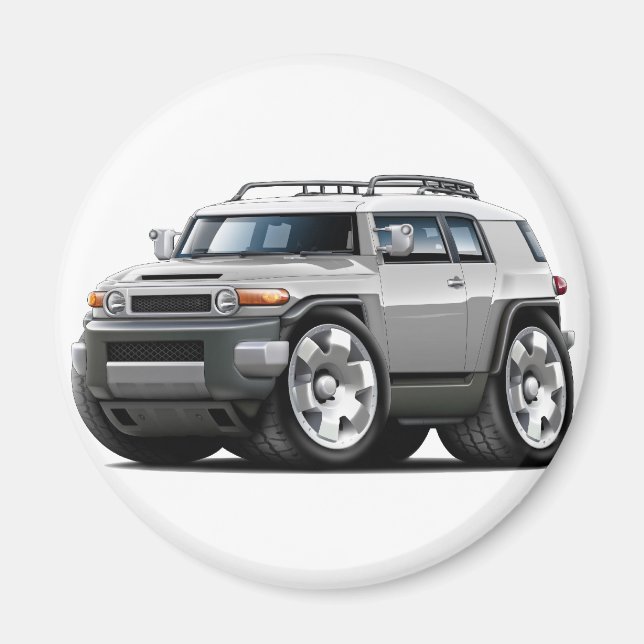 Aimant Voiture en argent Fj Cruiser (Devant)
