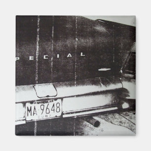 Aimant Voiture noire et blanche