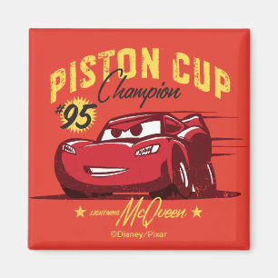 Aimant Voitures 3   Lightning McQueen - #95 Coupe Piston 