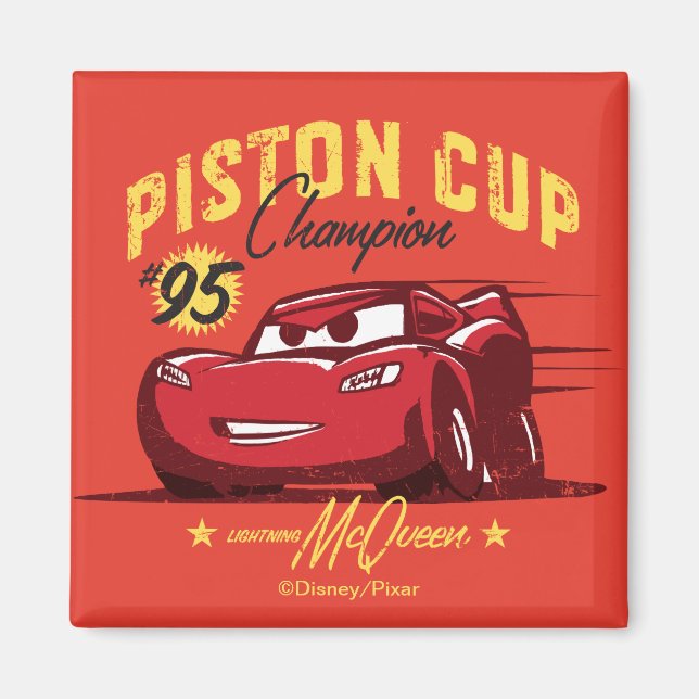 Aimant Voitures 3 | Lightning McQueen - #95 Coupe Piston  (Devant)