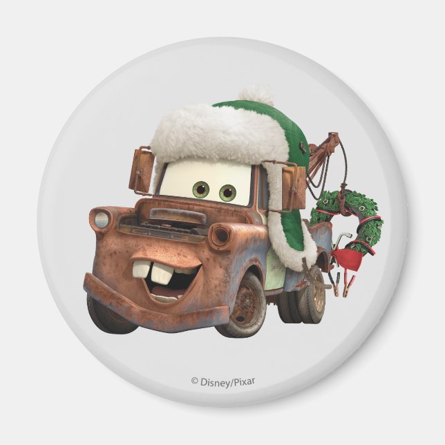 Aimant Voitures | Mater En Train D'Hiver (Devant)