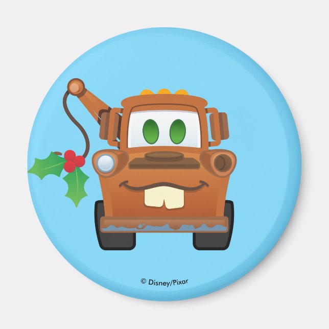 Aimant Voitures Noël | Camion de remorque (Devant)