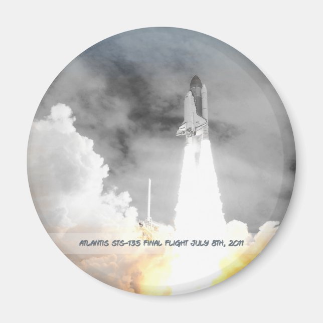 Aimant Vol Dernier Atlantis Space Shuttle STS-135 (Devant)