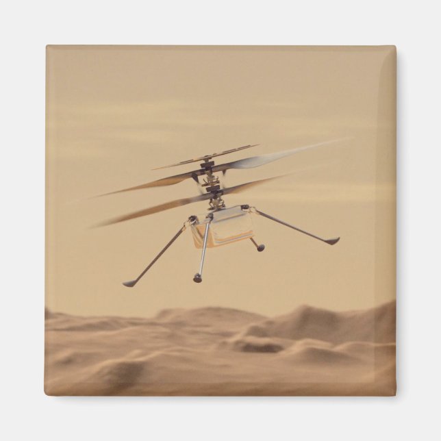 Aimant Vol d'hélicoptère Mars Ingéniity (Devant)