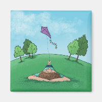 Aimant volant cerf-volant