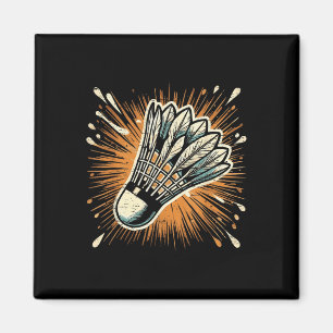 Aimant Volant de badminton d'art Splash