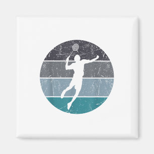 Aimant Volant de badminton Drôle Pour Hommes Femmes Retro