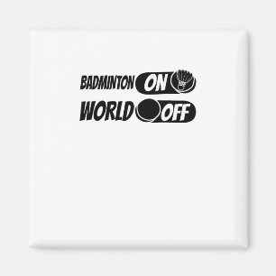Aimant Volant de badminton Racket - Team Badminton On Wor