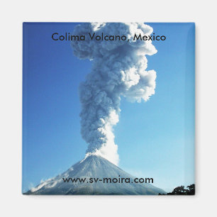 Aimant Volcan de Colima, Jalisco, Mexique