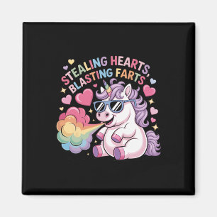 Aimant Voleur de cœurs pets explosifs licorne valentin _