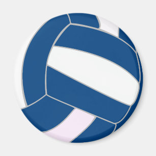 Aimant Volley-ball bleu et blanc