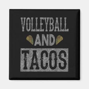 Aimant Volley-ball et Tacos Amusants Taco dévêtus