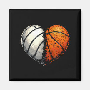 Aimant Volleyball Basketball Ball Cœur Srts Amant Valent