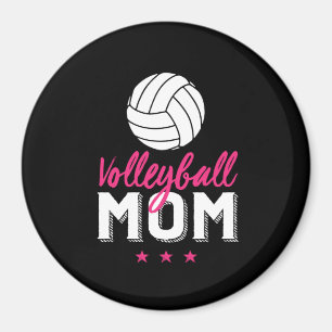 Aimant Volleyball Maman Fière Mère Mère du sport Joueur S