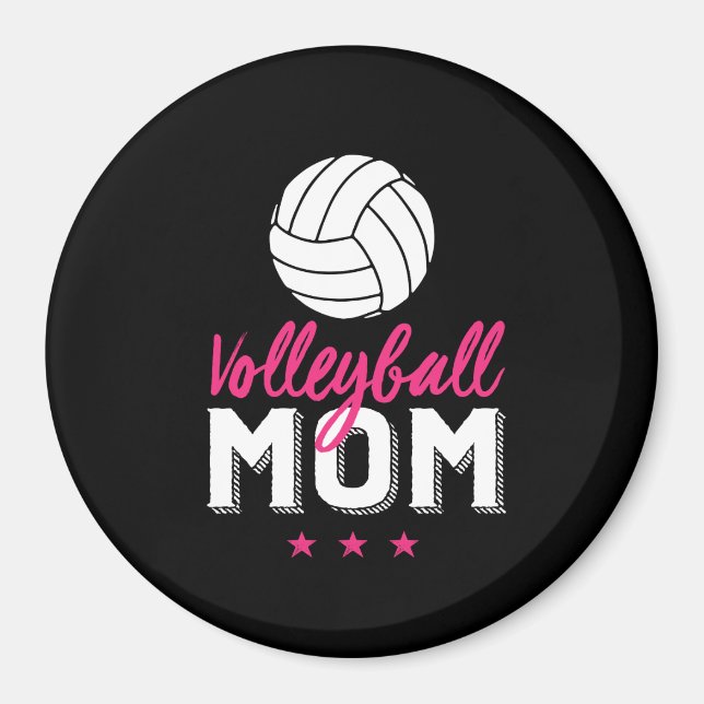 Aimant Volleyball Maman Fière Mère Mère du sport Joueur S (Devant)