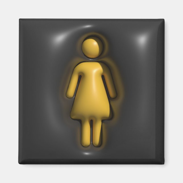 Aimant Volume, fille, femme (Devant)