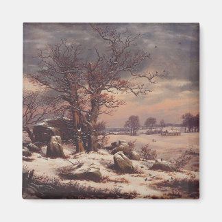 Aimant Vordingborg in Winter by J.C. Dahl Fine Art