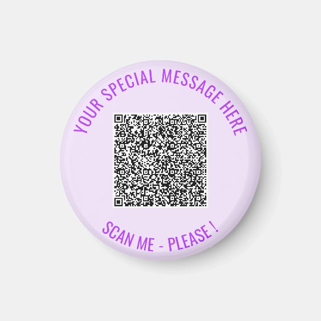 Aimant Vos informations d'analyse de code QR Cadeau Magne (Devant)