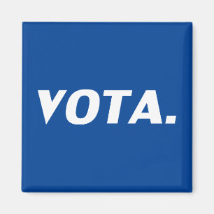 Aimant Vota vote en espagnol bleu blanc politique moderne