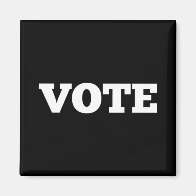 Aimant Vote avec Arrière - plan noir (Devant)