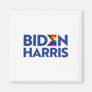 Aimant Vote Biden Harris Lgbt Lgbtq Progrès Fierté Drapea