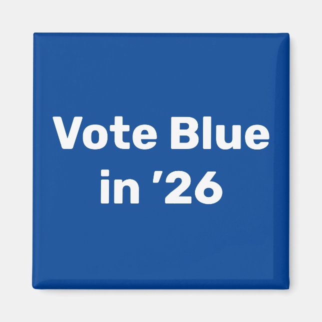 Aimant Vote Blue en 2026 (Devant)
