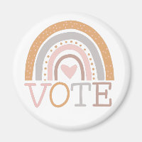 Vote | Cute Pastel Rainbow Text Design
