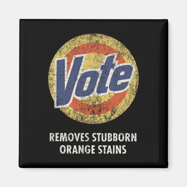 Aimant Vote Detergent Funny Vintage (Devant)