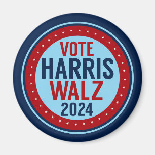 Aimant Vote Harris Walz pour l'élection présidentielle de